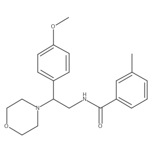 N-(2-(4-methoxyphenyl)-2-morpholinoethyl)-3-methylbenzamide结构式