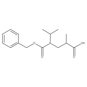 2-Methyl-3-[(1-methylethyl)[(phenylmethoxy)carbonyl]amino]propanoic acid Structure