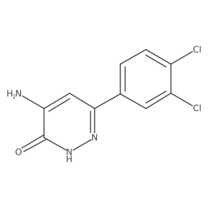 4-Amino-6-(3,4-dichlorophenyl)pyridazin-3-ol结构式
