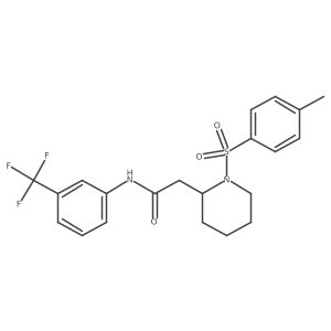 2-(1-tosylpiperidin-2-yl)-N-(3-(trifluoromethyl)phenyl)acetamide Structure
