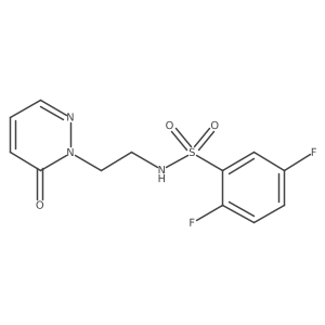 2,5-difluoro-N-(2-(6-oxopyridazin-1(6H)-yl)ethyl)benzenesulfonamide Structure