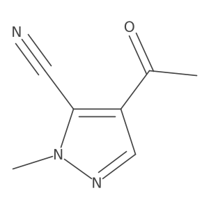 4-Acetyl-1-methyl-1h-pyrazole-5-carbonitrile Structure