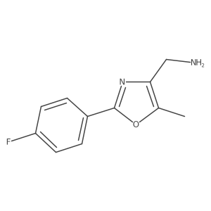 [2-(4-Fluorophenyl)-5-methyl-1,3-oxazol-4-yl]methanamine Structure