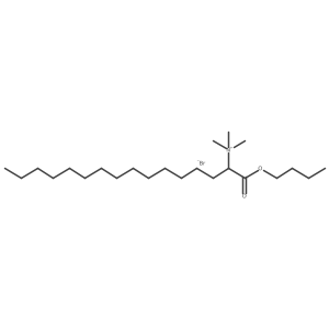 1-Butoxy-N,N,N-trimethyl-1-oxo-2-hexadecanaminium bromide结构式
