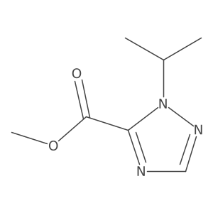 methyl 1-isopropyl-1H-1,2,4-triazole-5-carboxylate结构式