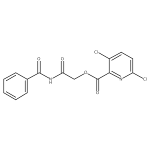 2-Oxo-2-(phenylformamido)ethyl 3,6-dichloropyridine-2-carboxylate结构式
