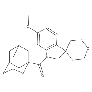 N-{[4-(4-methoxyphenyl)oxan-4-yl]methyl}adamantane-1-carboxamide Structure