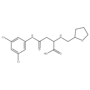 4-((3,5-Dichlorophenyl)amino)-4-oxo-2-(((tetrahydrofuran-2-yl)methyl)amino)butanoic acid Structure