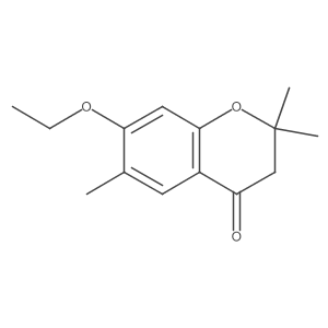 7-Ethoxy-2,3-dihydro-2,2,6-trimethyl-4H-1-benzopyran-4-one Structure