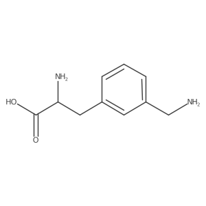 2-Amino-3-[3-(aminomethyl)phenyl]propanoic acid Structure