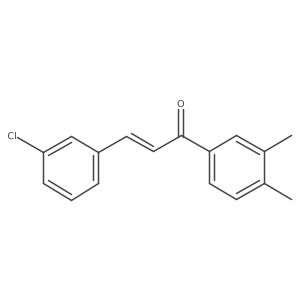 (2E)-3-(3-Chlorophenyl)-1-(3,4-dimethylphenyl)prop-2-en-1-one Structure