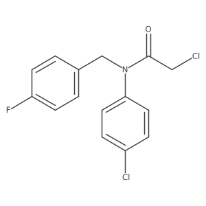 O=C(CCl)N(Cc1ccc(F)cc1)c1ccc(Cl)cc1结构式