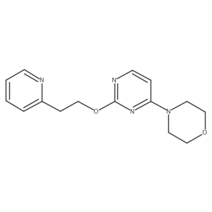 4-[2-[2-(2-Pyridinyl)ethoxy]-4-pyrimidinyl]morpholine Structure