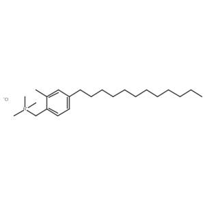 2-Methyl-4-dodecylbenzyltrimethylammonium chloride Structure