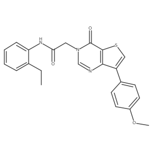 N-(2-ethylphenyl)-2-[7-(4-methoxyphenyl)-4-oxothieno[3,2-d]pyrimidin-3(4H)-yl]acetamide Structure