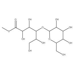 Methyl (2R,3R,4R,5R)-2,3,5,6-tetrahydroxy-4-{[(2S,3R,4S,5R,6R)-3,4,5-trihydroxy-6-(hydroxymethyl)oxan-2-YL]oxy}hexanoate结构式