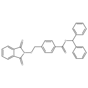 Benzhydryl 4-[(1,3-dioxoisoindol-2-yl)oxymethyl]benzoate Structure