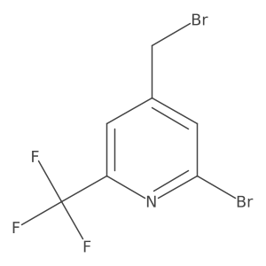 2-Bromo-4-bromomethyl-6-(trifluoromethyl)pyridine Structure
