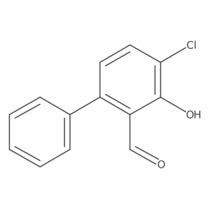 4-Chloro-3-hydroxybiphenyl-2-carboxaldehyde结构式
