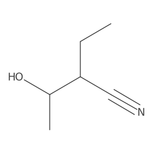 Butanenitrile, 2-ethyl-3-hydroxy-, [S-(R*,R*)]- Structure