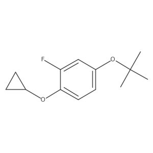 4-Tert-butoxy-1-cyclopropoxy-2-fluorobenzene结构式