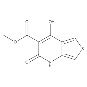 1,2-Dihydro-4-hydroxy-2-oxothieno[3,4-b]pyridine-3-carboxylic acid methyl ester结构式