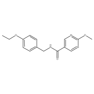 N-(4-ethoxybenzyl)-2-methoxypyrimidine-5-carboxamide结构式