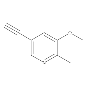 Pyridine, 5-ethynyl-3-methoxy-2-methyl- Structure
