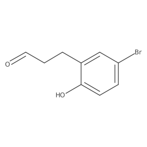 3-(5-Bromo-2-hydroxyphenyl)propanal Structure