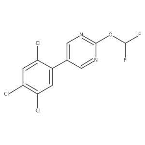 2-(Difluoromethoxy)-5-(2,4,5-trichlorophenyl)pyrimidine结构式
