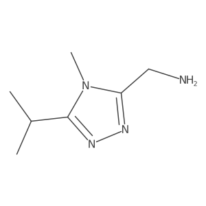 [4-methyl-5-(propan-2-yl)-4H-1,2,4-triazol-3-yl]methanamine结构式