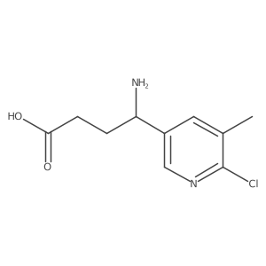 4-Amino-4-(6-chloro-5-methylpyridin-3-yl)butanoic acid Structure