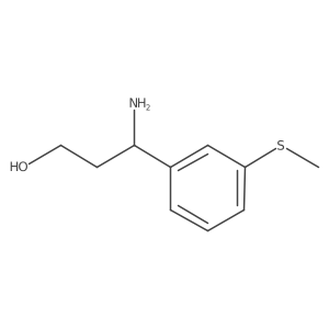3-Amino-3-[3-(methylsulfanyl)phenyl]propan-1-ol Structure
