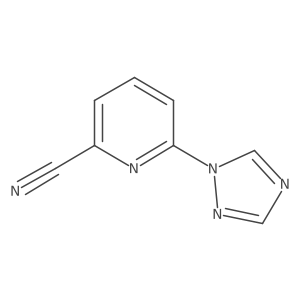 6-(1H-1,2,4-Triazol-1-YL)pyridine-2-carbonitrile结构式