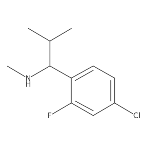 Benzenemethanamine, 4-chloro-2-fluoro-N-methyl-I+/--(1-methylethyl)- Structure
