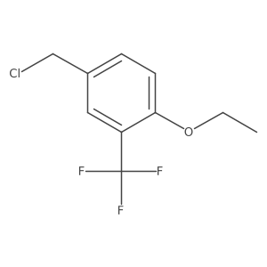 4-Ethoxy-3-(trifluoromethyl)benzyl chloride结构式