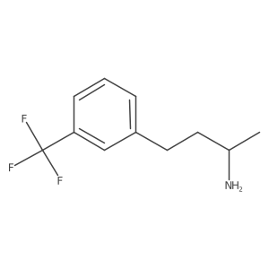 (2R)-4-[3-(trifluoromethyl)phenyl]butan-2-amine结构式