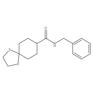 N-benzyl-1-oxa-4-thia-8-azaspiro[4.5]decane-8-carboxamide结构式