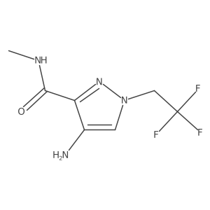 4-Amino-N-methyl-1-(2,2,2-trifluoroethyl)-1H-pyrazole-3-carboxamide Structure
