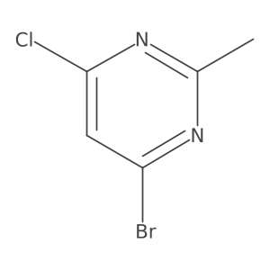 4-Bromo-6-chloro-2-methylpyrimidine Structure