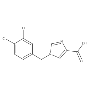 1-[(3,4-dichlorophenyl)methyl]-1H-imidazole-4-carboxylic acid结构式