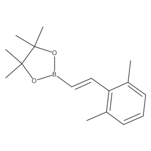 2-[2-(2,6-Dimethylphenyl)ethenyl]-4,4,5,5-tetramethyl-1,3,2-dioxaborolane结构式