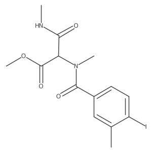 2-[(4-Iodo-3-methylbenzoyl)methylamino]-3-(methylamino)-3-oxopropanoic acid methyl ester结构式