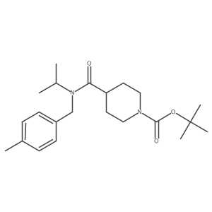 tert-Butyl 4-(isopropyl(4-methylbenzyl)carbamoyl)piperidine-1-carboxylate Structure