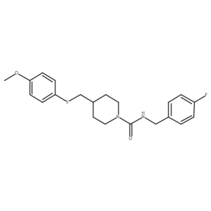 N-[(4-Fluorophenyl)methyl]-4-{[(4-methoxyphenyl)sulfanyl]methyl}piperidine-1-carboxamide结构式