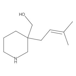[3-(3-Methyl-2-butenyl)-3-piperidinyl]methanol结构式