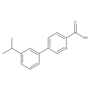 5-(3-Isopropyl-phenyl)-pyridine-2-carboxylic acid Structure