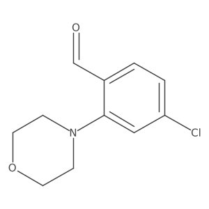 4-Chloro-2-morpholin-4-ylbenzaldehyde Structure