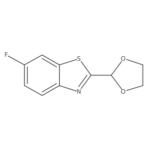2-(1,3-Dioxolane-2-yl)-6-fluorobenzothiazole Structure