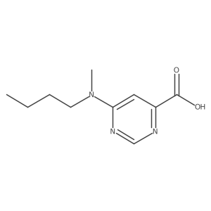 6-(Butyl(methyl)amino)pyrimidine-4-carboxylic acid结构式